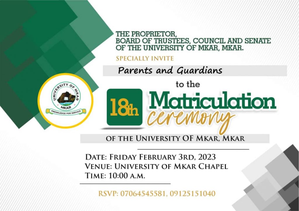 18th UMM matric