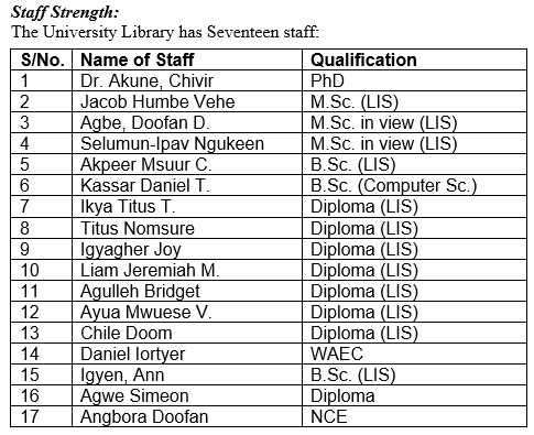 Staff Portfolio in the library